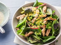 Photo de la Recette: Salade D’émincé de Veau à la Verde et Vinaigrette Mimosa