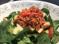 Photo de la Recette: Salade D'épinards et Thon