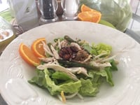 Photo de la Recette: Salade Dinde et Vinaigrette à L'orange