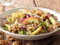 Photo de la Recette: Salade D'orge Perlé avec Noix Pomme et Poulet