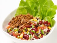 Photo de la Recette: SALADE MEXICAINE AU PORC EFFILOCHÉ