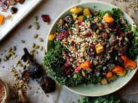 Photo de la Recette: SALADE-REPAS AUX LÉGUMES GRILLÉS ET AU QUINOA PARFUMÉ