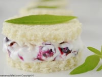 Photo de la Recette: Sandwich Glacé Myrtille et Verveine