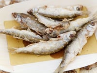 Photo de la Recette: Sardines Frites et Compotée D'oignons