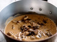 Photo de la Recette: Sauce aux Champignons à la Crème et Cognac