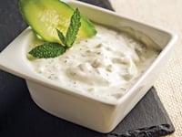 Photo de la Recette: Sauce pour Fondue Yogourt, Menthe et Concombre