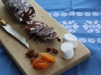 Photo de la Recette: Saucisson en Chocolat (sans gluten)