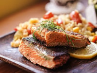 Photo de la Recette: Saumon Moelleux et Croustillant
