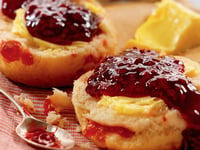 Photo de la Recette: Scones aux Cranberries à la Confiture de Fruits Fouges