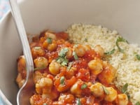 Photo de la Recette: Semoule aux Pois Chiches et à la Tomate