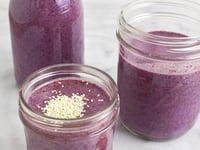 Photo de la Recette: SMOOTHIE À L’ÉRABLE, AUX BLEUETS ET AU BEURRE D’AMANDES