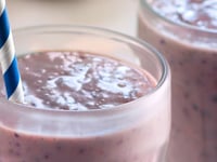 Photo de la Recette: Smoothie aux Bleuets et Bananes avec Graines de Lin et Miel