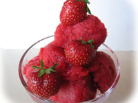 Photo de la Recette: Sorbet Onctueux aux Fraises