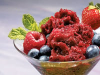 Photo de la Recette: Sorbets aux Petits Fruits et au Vin Rouge