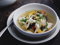 Photo de la Recette: Soupe à la Dinde et au Riz Sauvage