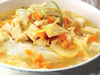 Photo de la Recette: SOUPE AU POULET À L’ORIENTALE