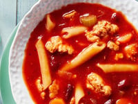 Photo de la Recette: Soupe au Poulet avec Pâtes e Fagioli