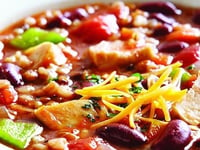 Photo de la Recette: Soupe au Poulet Lentilles Haricots et Riz