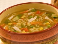 Photo de la Recette: SOUPE AU POULET, RIZ ET LÉGUMES