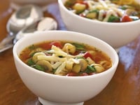 Photo de la Recette: Soupe aux Champignons et aux Tomates avec Pâtes