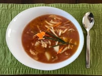 Photo de la Recette: Soupe aux Légumes et Nouilles aux Oeufs