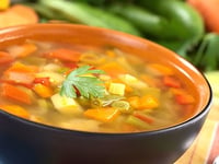 Photo de la Recette: Soupe aux Poivrons Tomates et Boeuf