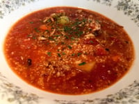 Photo de la Recette: Soupe aux Tomates, Légumes et Couscous