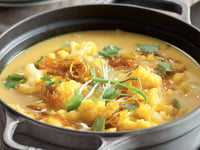 Photo de la Recette: Soupe de Chou-Fleur au Curry et Oignons