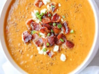 Photo de la Recette: Soupe de Courge Butternut Rôti et Bacon