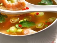 Photo de la Recette: SOUPE DE CREVETTES À LA THAÏLANDAISE