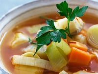 Photo de la Recette: Soupe de Poisson aux Poireaux et Carottes