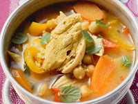 Photo de la Recette: Soupe de Poulet aux Légumes et Pois Chiches