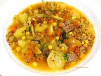 Photo de la Recette: SOUPE DE QUINOA BOEUF ET PETITS LEGUMES