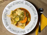 Photo de la Recette: Soupe Repas de Rigatonis et Légumes