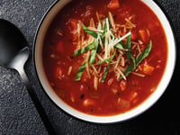 Photo de la Recette: Soupe de Soffritto aux Tomates et au Vinaigre Balsamique