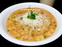 Photo de la Recette: SOUPE-RAGOÛT AUX PÂTES ET AUX POIS CHICHES