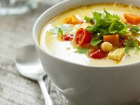 Photo de la Recette: Soupe-Repas à la Dinde, Pois Chiches et Patates Douces