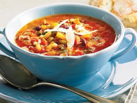 Photo de la Recette: Soupe-repas aux Légumes, au Boeuf et à la Saucisse