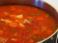 Photo de la Recette: SOUPE-REPAS AUX LÉGUMES ET À LA VOLAILLE