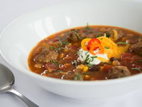 Photo de la Recette: Soupe Repas Mexicaine aux Saucisses Dalisa