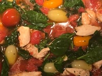 Photo de la Recette: Soupe Tomates, Épinards et Poulet