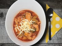 Photo de la Recette: Soupe Tortellinis Légumes et Tomates