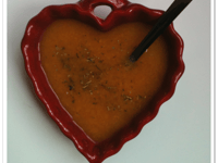 Photo de la Recette: Soupe Veloutée aux 2 Poivrons pour la St-Valentin