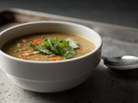 Photo de la Recette: Soupe aux Pois et Petits Pois