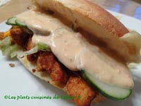 Photo de la Recette: Sous-marin au Poulet avec Sauce Southwest