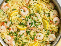 Photo de la Recette: Spaghetti à L’ail, Citron et Crevette
