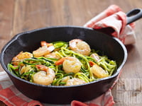 Photo de la Recette: SPAGHETTI DE ZUCCHINIS ET CREVETTES