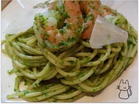 Photo de la Recette: Spaghettis au Pesto de Roquette