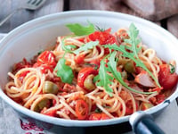 Photo de la Recette: Spaghettis au Thon et Tomates Cerises