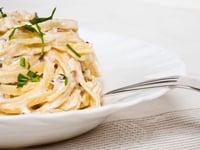 Photo de la Recette: Spaghettis Carbonara au Boursin Cuisine